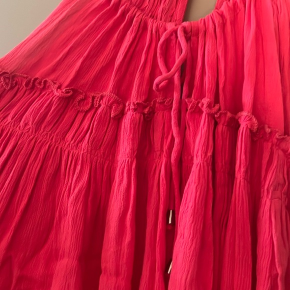 Altar'd State Raspberry Pleated Tank Top - Picture 6 of 6